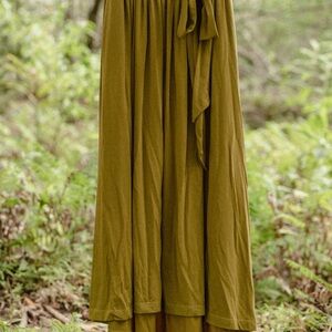 Purusha People poppy spell maxi skirt